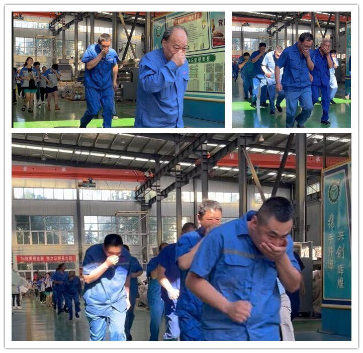 進(jìn)行消防應(yīng)急疏散演練。